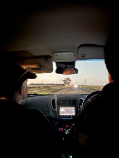 Mum and Bert driving
