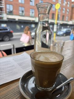 FIrst morning coffee at Two BOys Brew